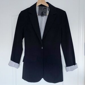 GUESS | Black single button suit blazer